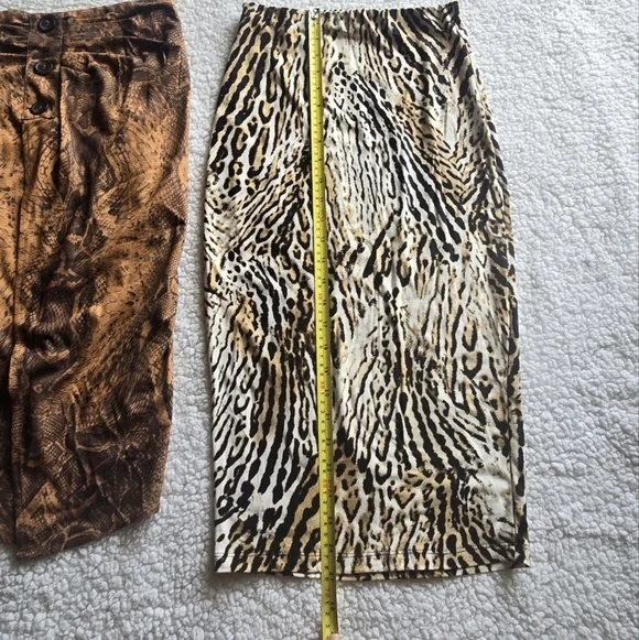 Animal Print Midi Skirts Set Of 2 - Picture 15 of 15